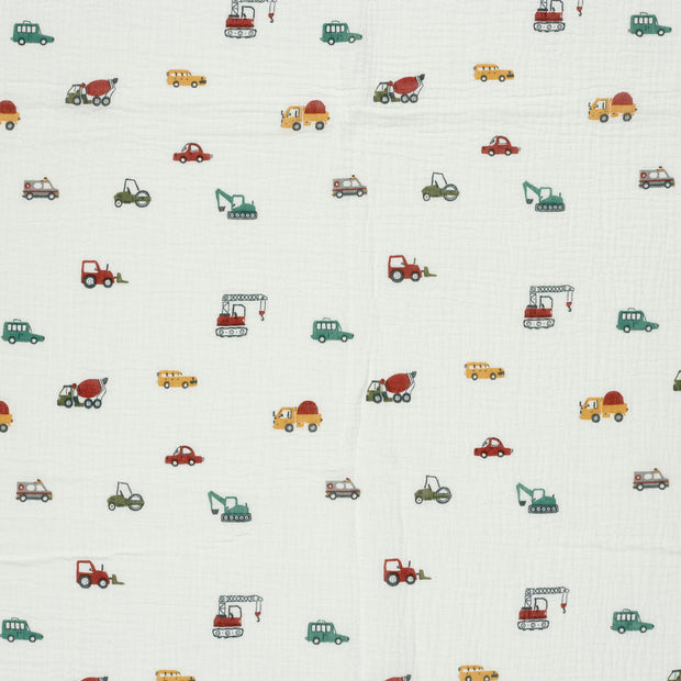 Double gaze tissu Blanc cassé mat 