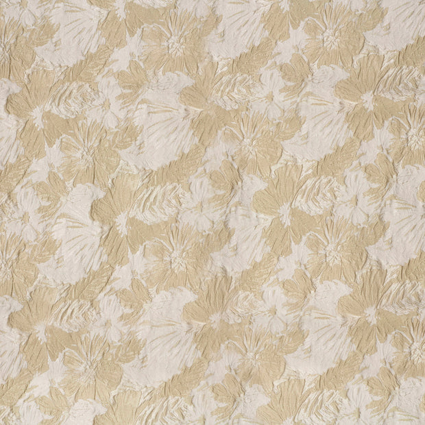 Jacquard tissu Beige scintillant 