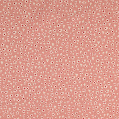Katoen Poplin Bloemen Oud Roze
