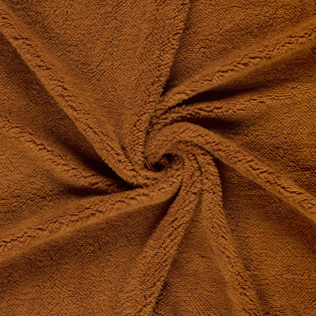Sherpa Fleece fabrik Karamell 