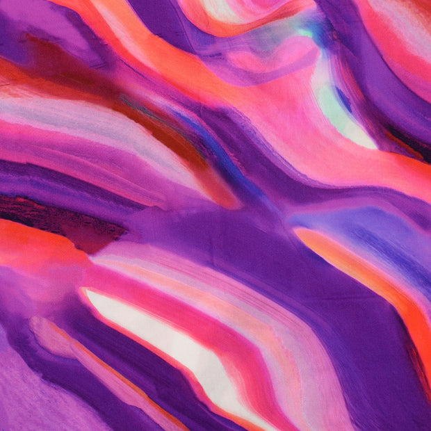 Viscose Poplin fabric Batik Fuchsia