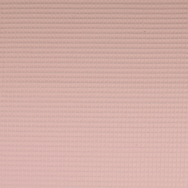 Waffelpiqué fabrik Uni Helles Pink