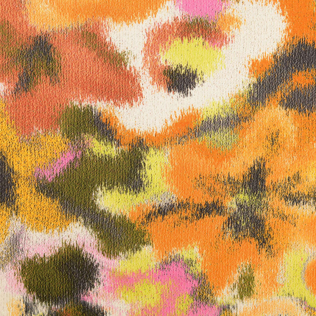 Viscose Satin tissu fleurs Multicolore