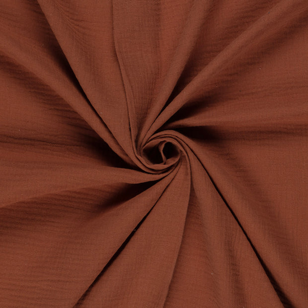 Muslin fabric Redwood 