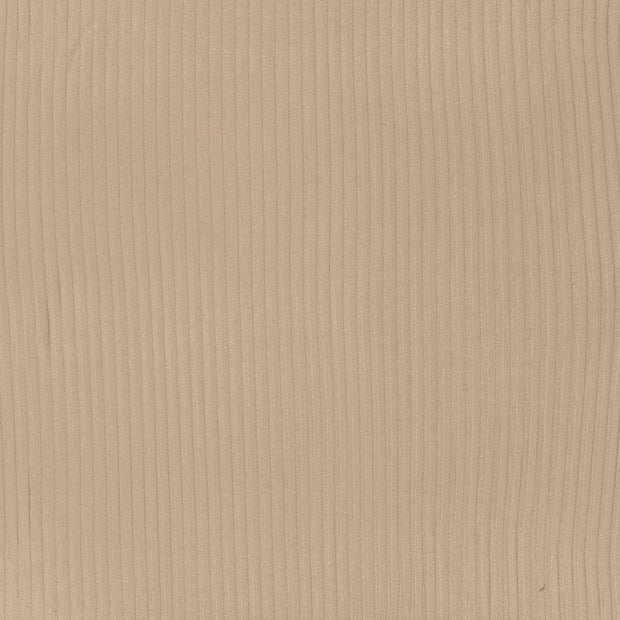 Rib Jersey fabric Beige matte 