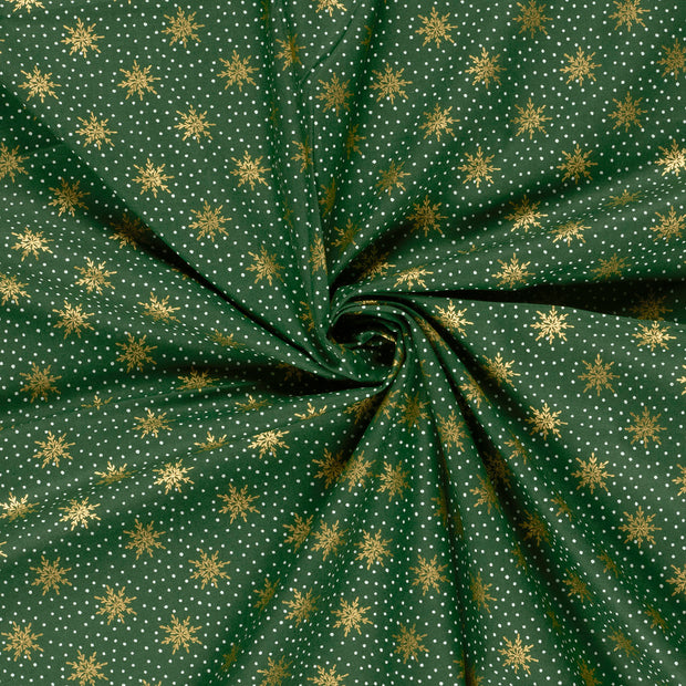 Katoen Poplin stof Groen 