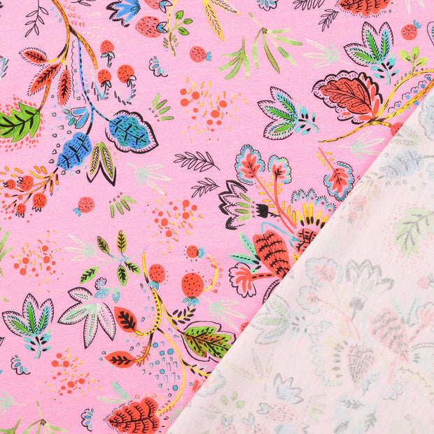 Jersey fabrik Helles Pink digital bedruckt 