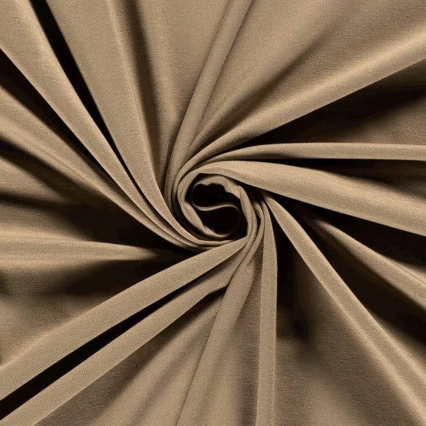 Bamboo Jersey fabric Unicolour Camel