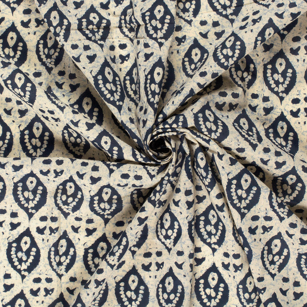 Voile stof Indigo 