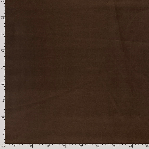 Satén tela Unicolor Marrón oscuro