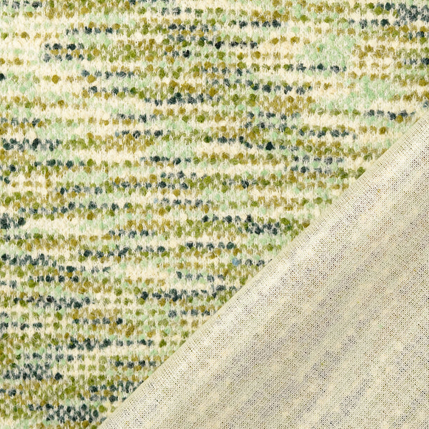 Knitted fabric Green yarn dyed 