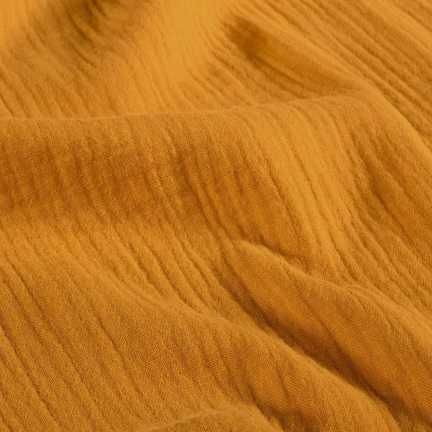Muslin fabric Unicolour Oker