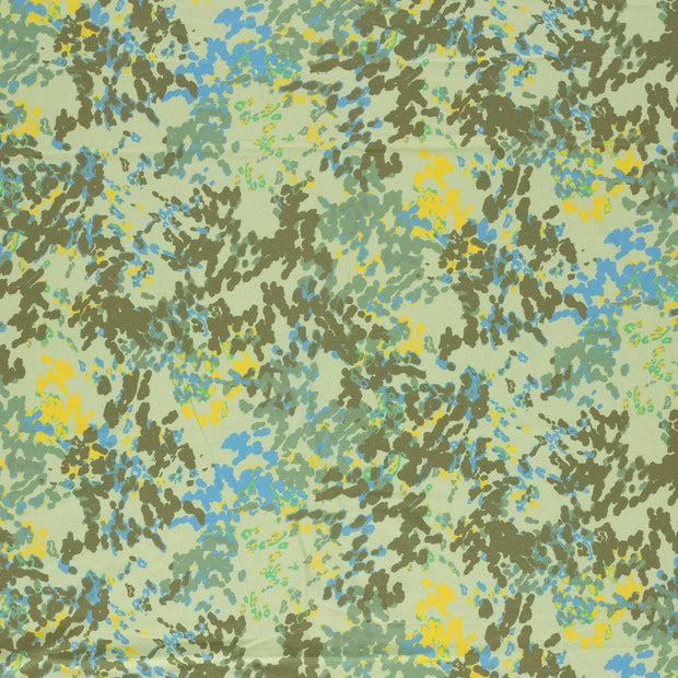 Viscose Jersey fabric Olive Green matte 