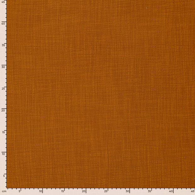 Muslin fabric Unicolour Caramel