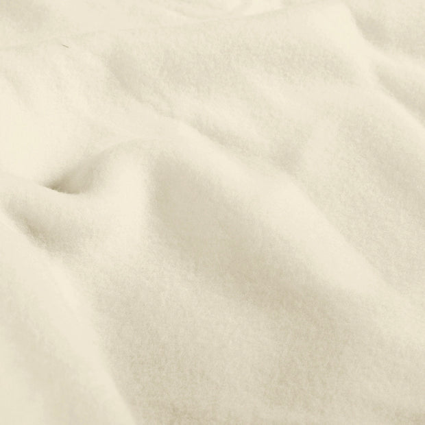 Cotton Fleece fabric Unicolour Ivory