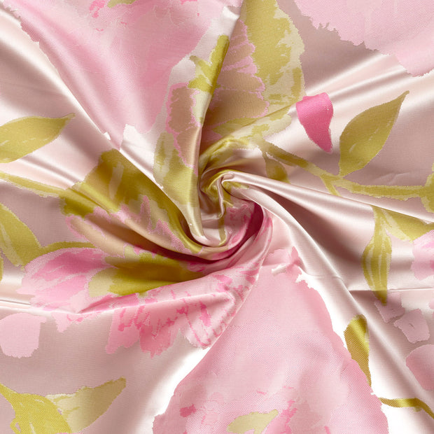 Jacquard fabric Pink yarn dyed 