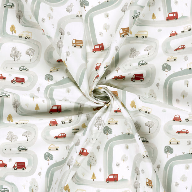 Cotton Poplin fabric Off White 