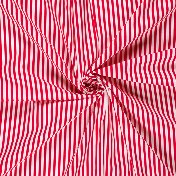Cotton Poplin fabric Red printed 