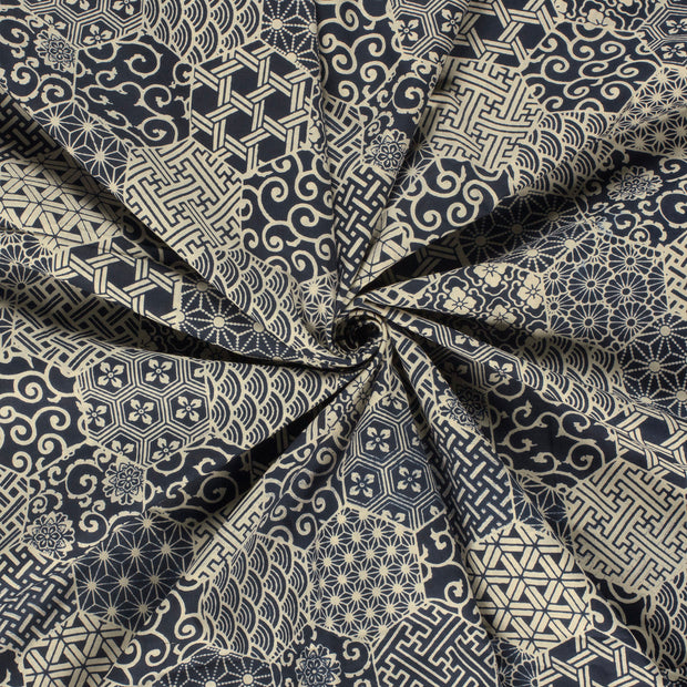Voile fabric Indigo 