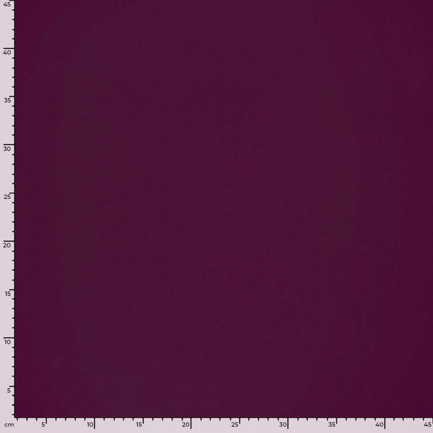 Rib Jersey fabric Unicolour Aubergine