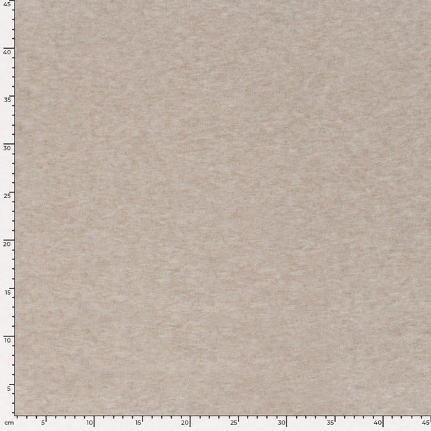 Heavy Knit fabric Melange Beige