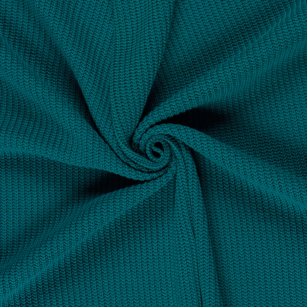 Heavy Knit fabric Petrol 