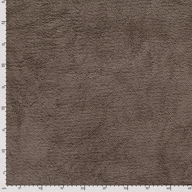 Sherpa Fleece fabrik Uni Braun-Taupe