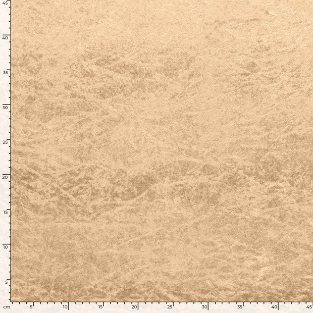 Velours fabric Unicolour Camel