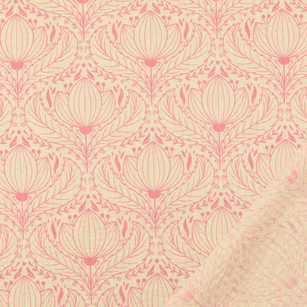 Seersucker fabric Light Pink 