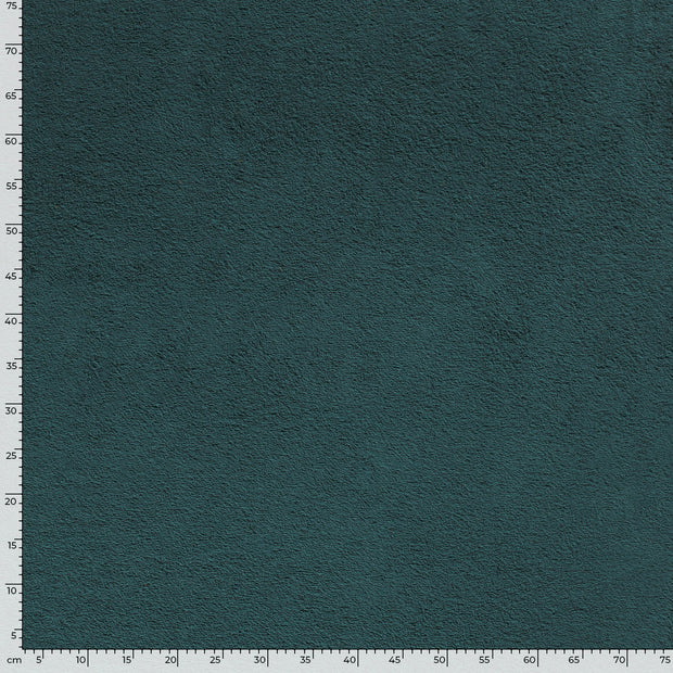Terry Towelling fabric Unicolour Petrol