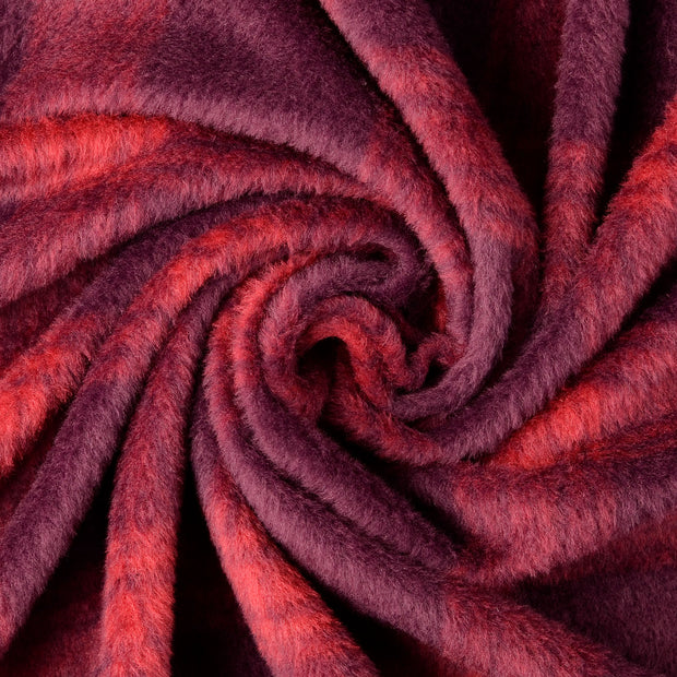 Mantel Wool Touch fabric Bordeaux 