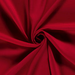 Viscose Poplin Effen Rood