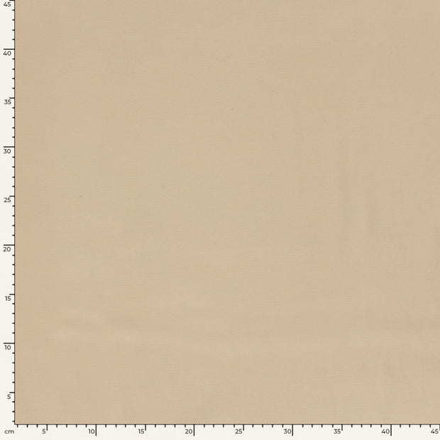 Cotton Satin fabric Unicolour Beige