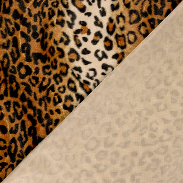 Velours fabric Cheetah printed 