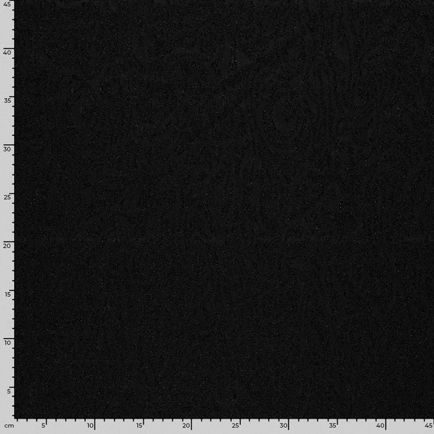 Jacquard tela Abstracto Negro