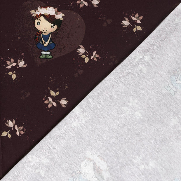 French Terry fabric Cartoon digital printed 