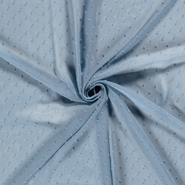 Chiffon fabric Indigo dobby 