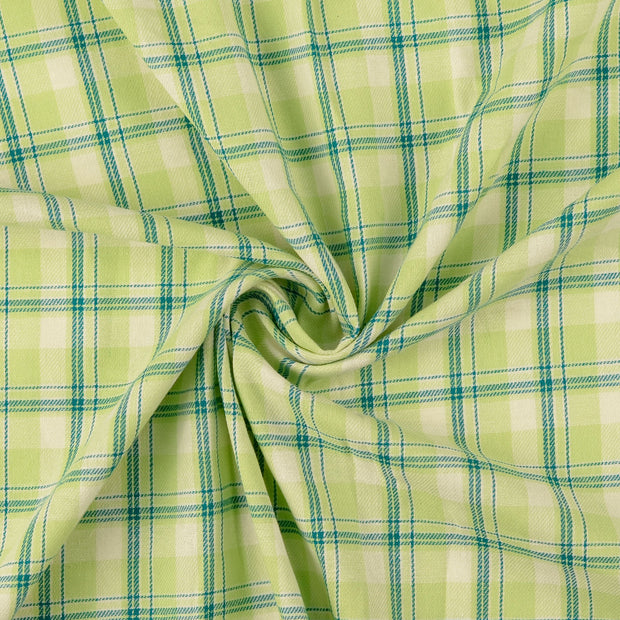 Flanel stof Donker mint 