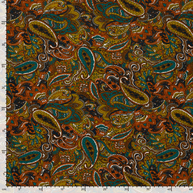 Viscose Vortex Jerséis tela Cachemira Índigo