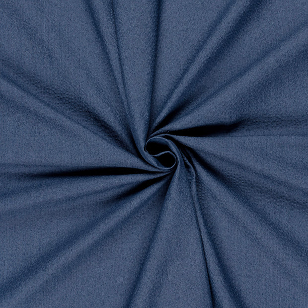 Jeans tissu Bleu acier Seersucker 