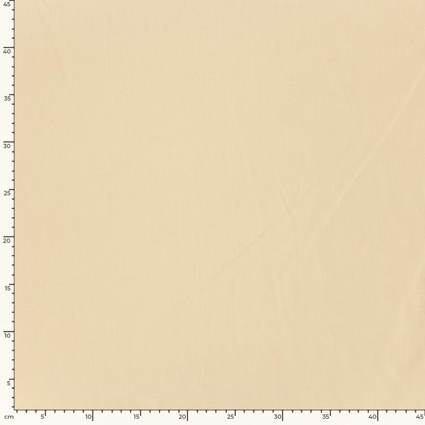 Baumwolle Popeline GOTS fabrik Uni Beige