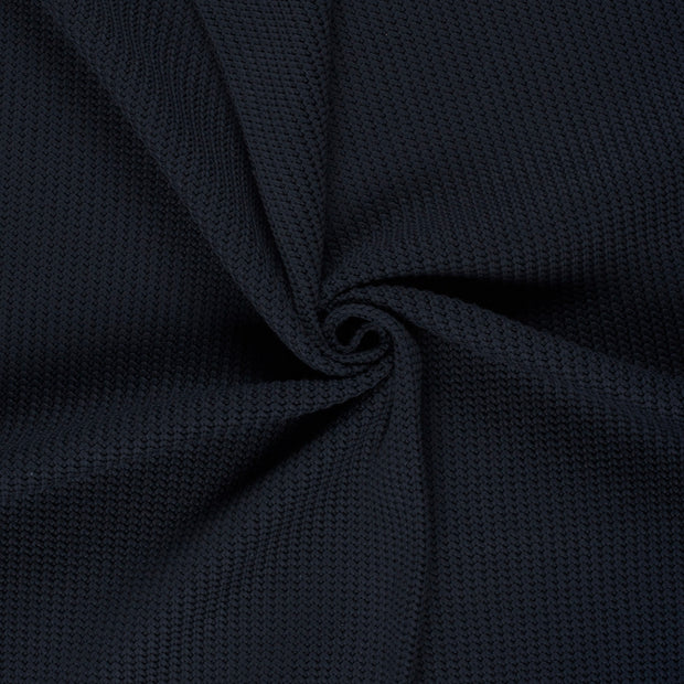 Heavy Knit fabric Navy 