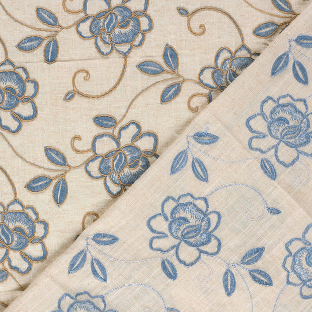  fabric Flowers embroidered 