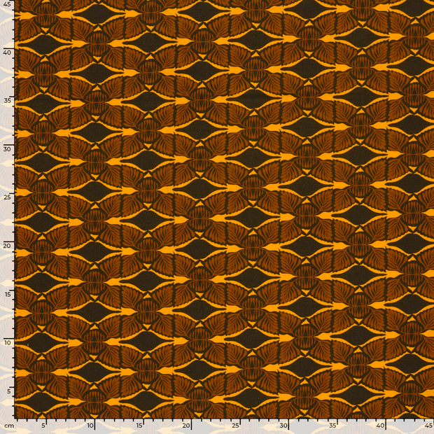 French Terry fabric Abstract Brique