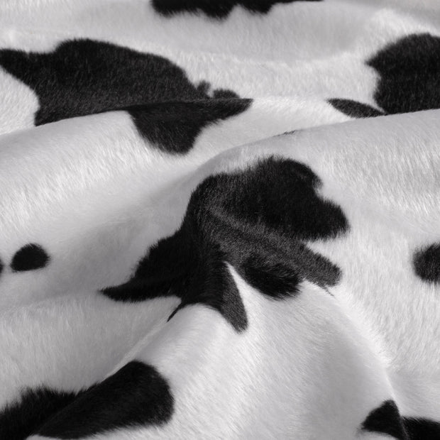 Tela de terciopelo tela Vacas Blanco roto