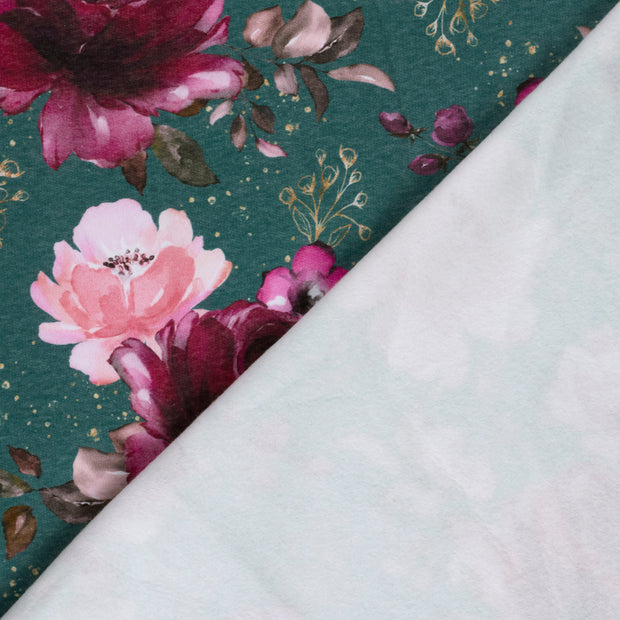 Jogging tissu roses imprimé numérique 