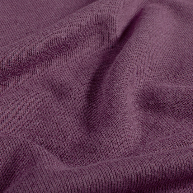 Poly Viscose Jersey fabric Melange Aubergine