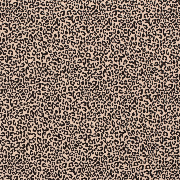 Katoen Jersey stof Panter Beige