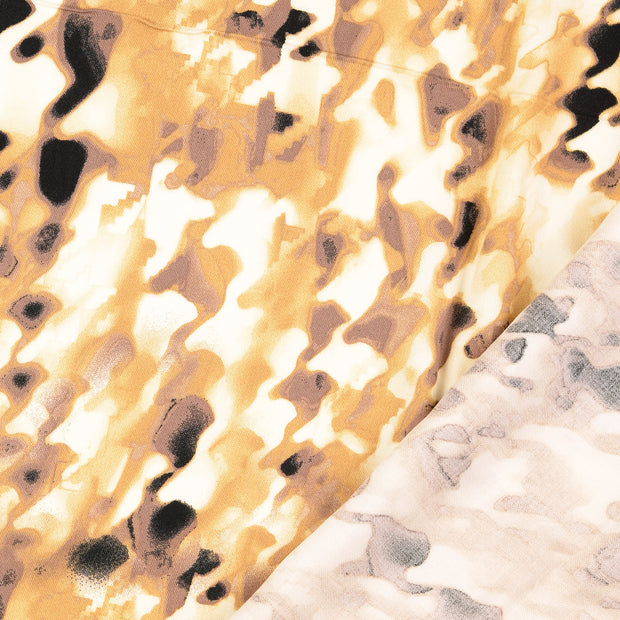 Viscose Twill fabric Pied de poule printed 