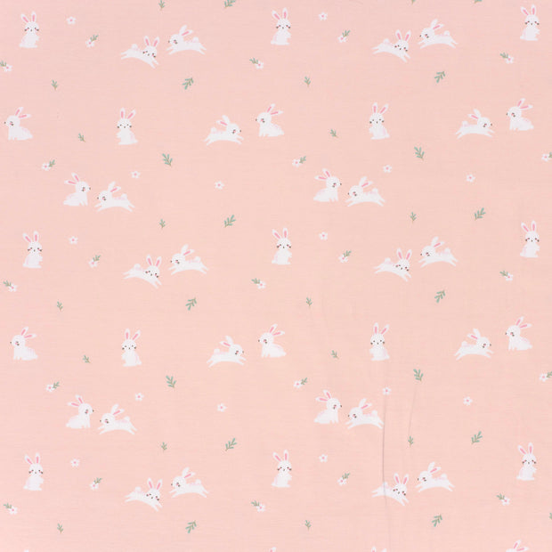 Cotton Jersey fabric Light Pink soft 